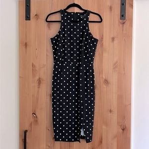 TALL Banana Republic Polka Dot Bi-Stretch Sheath Dress